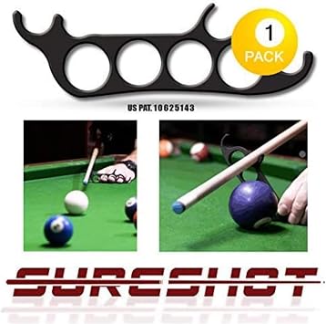 Sureshot Billiard Mechanical Bridge for Billiards, Hand Held Pool Bridge, Billiards Pool Cue Accessory, The First Ever Handheld Snooker Accessory That Perfects Every Shot!