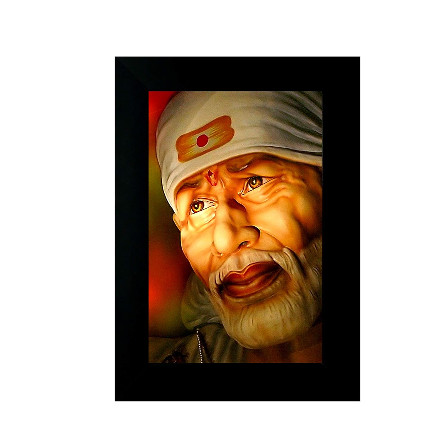 Buy Sai Baba Photo Frames NLP(Black, Synthetic) (12X18) Online at Low