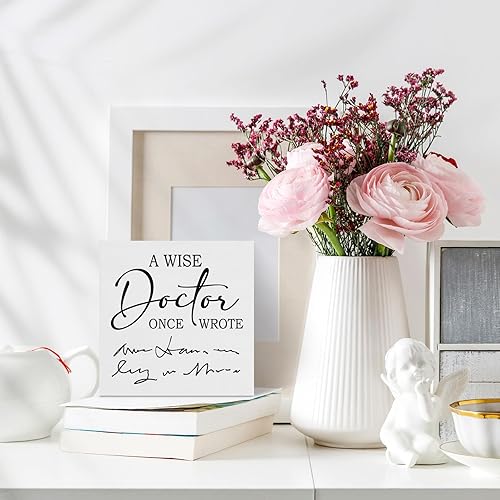 Miniatura 4 de Creoate Letreros decorativos, regalos divertidos para compañeros de trabajo, regalos de dentista para hombres, regalos para el día del médico,