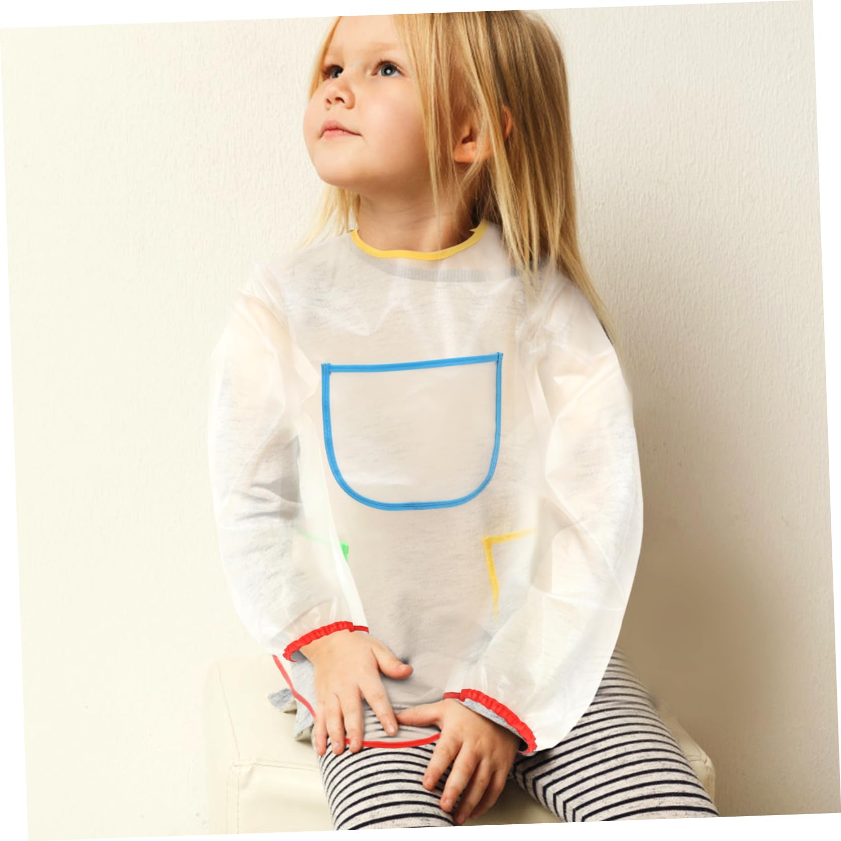 Grembiule da Pittura Regolabile per Grembiule per Scuola e Attività Creative Lavabile e Resistente Copertura per Ragazzi e Ragazze