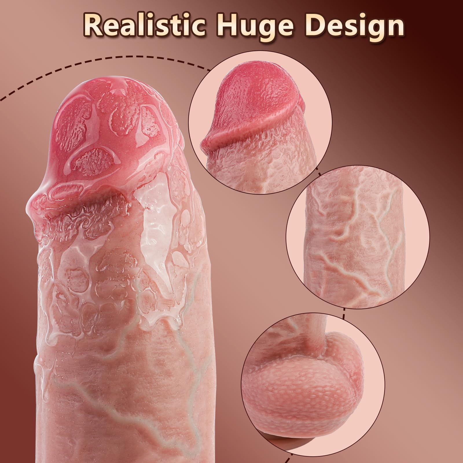 Amazon.com: Thrusting Dildo Huge Thick Vibrator 2.5'' Diameter,Realistic  Silicone Penis Adult Sex Toys for Women with Suction Cup,Remote Control  Heated Anal G Spot Dildo with 3 Quick Telescopic&10 Vibration Modes : Health