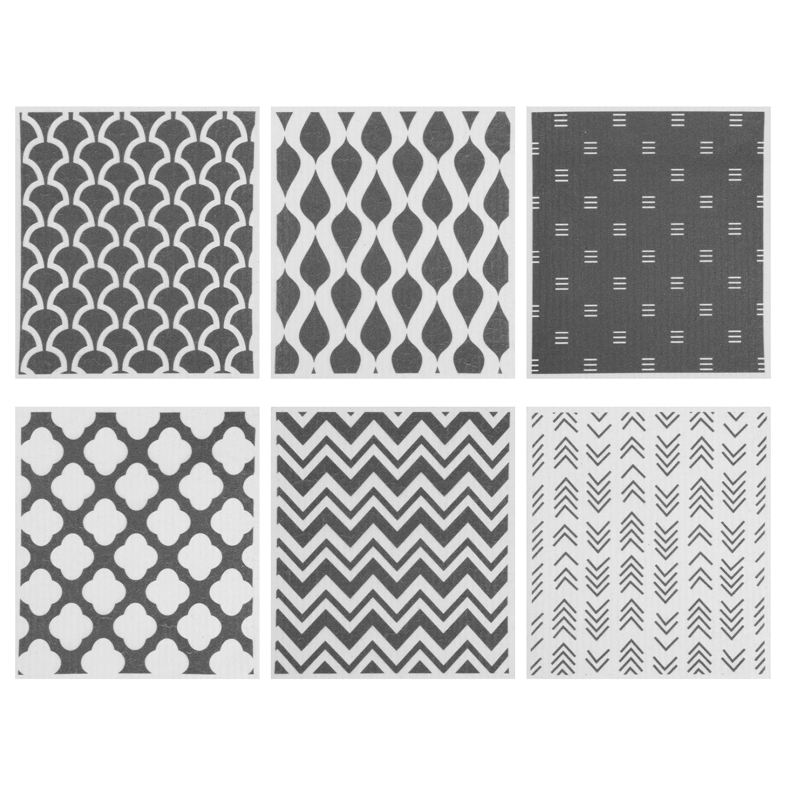 Patnfr 6 Absorbent Swedish Dishcloth For Kitchen Reusable Paper Towel Biodegradable Non Scratch Swedish Dish Towel For Dishes Cleaning(6)