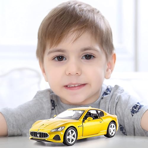 Miniatura 6 de Ghibli - Modelo de automóvil de fundición a escala 136, auto de juguete de aleación de zinc para niños, vehículos de tracción hacia atrás, auto de