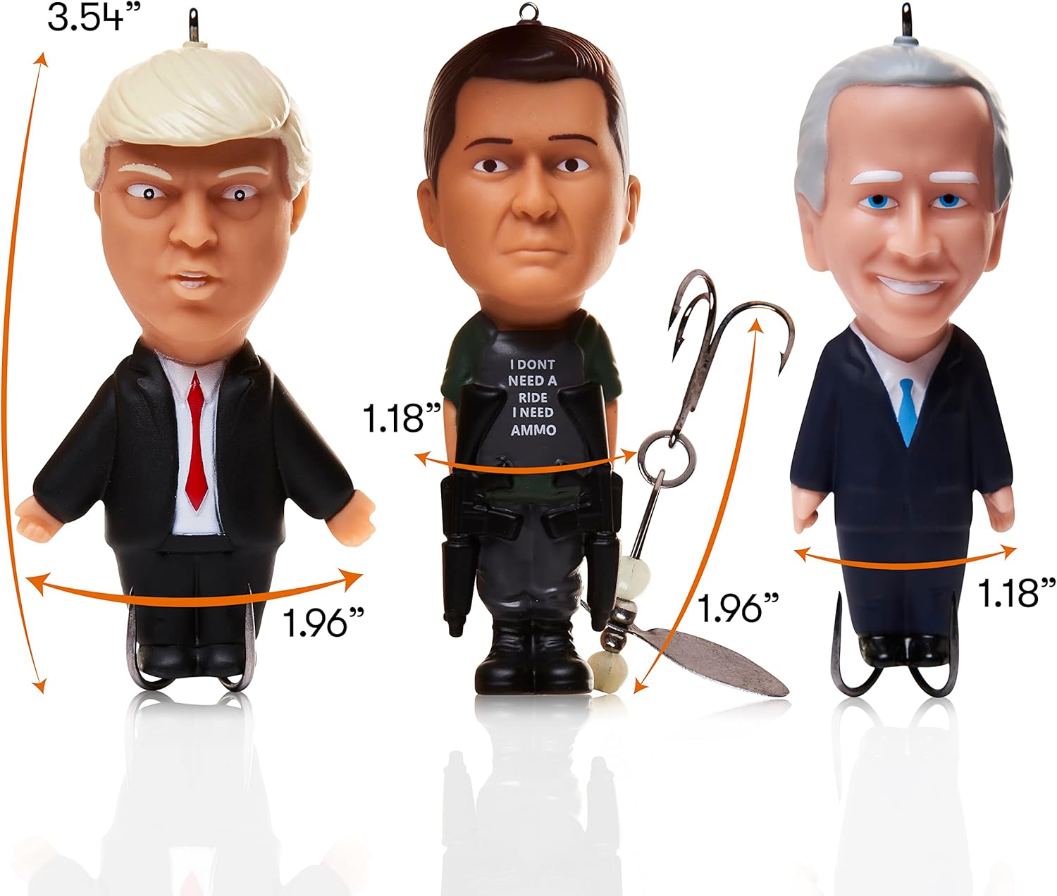Trump, Biden & Zelensky Topwater Fishing Lures Pack
