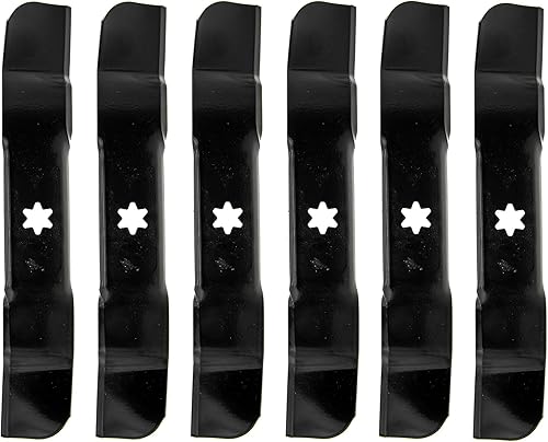 CUB CADET 742-05130-0637 Cortacésped de césped de 28 pulgadas con cuchilla CC600 de 14.2 pulgadas, paquete de 6