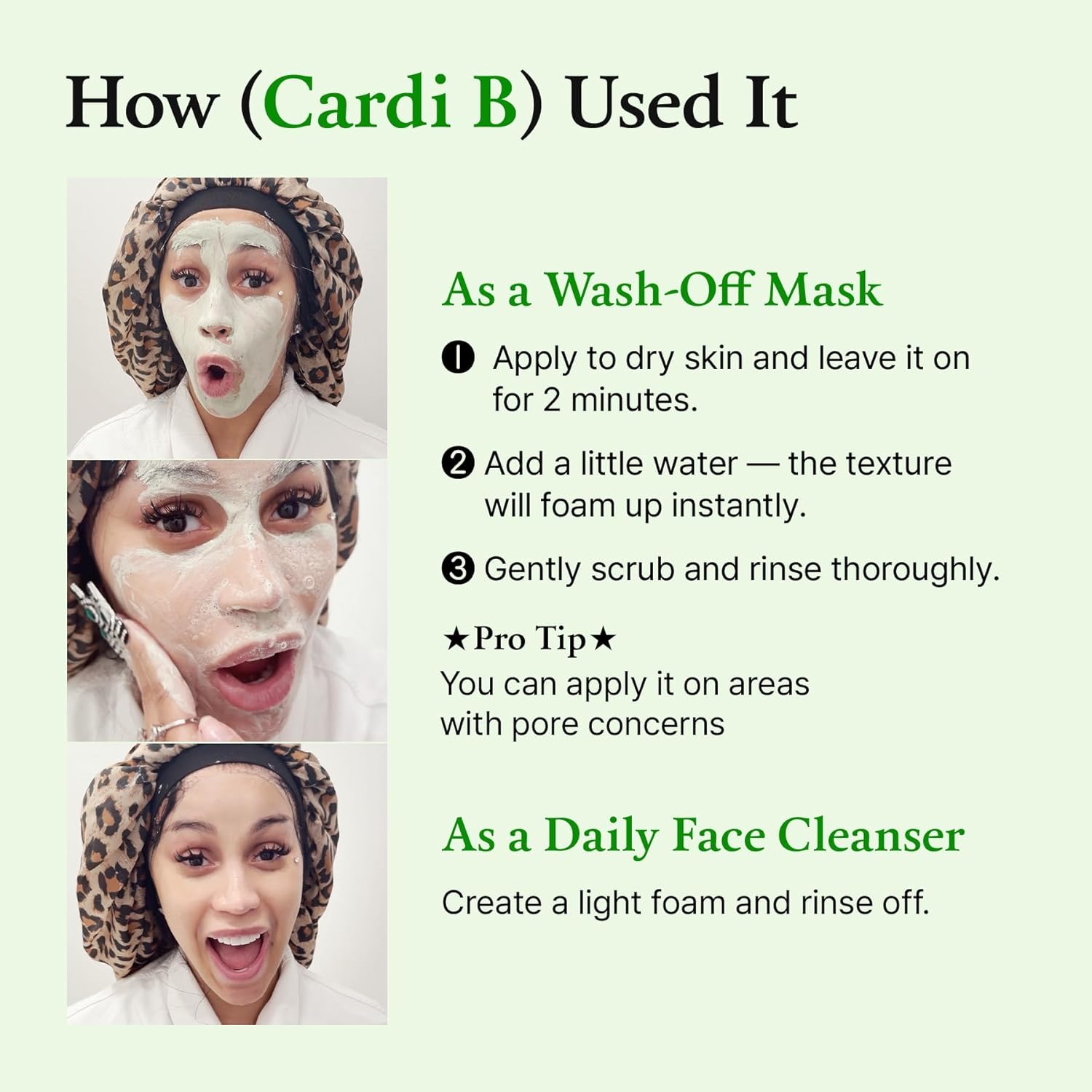 FULLY Green Tomato Facial Cleanser, Cardi B’s Clay Mask Cleanser for Deep Pore Cleanse & Pore Detox, Blackhead & Sebum Control, Gentle Face Wash for Women, Korean Skincare thumbnail