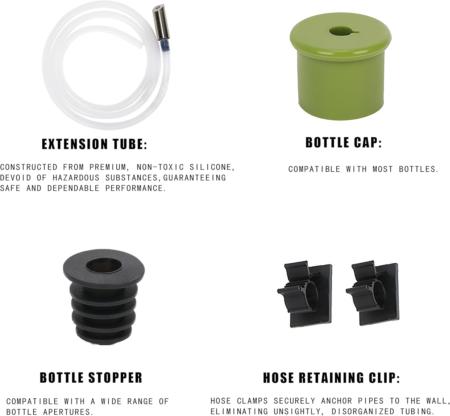 Dish Soap Dispenser Extension Tube Kit with Check Valve 47" for Kitchen Bathroom Under Sink