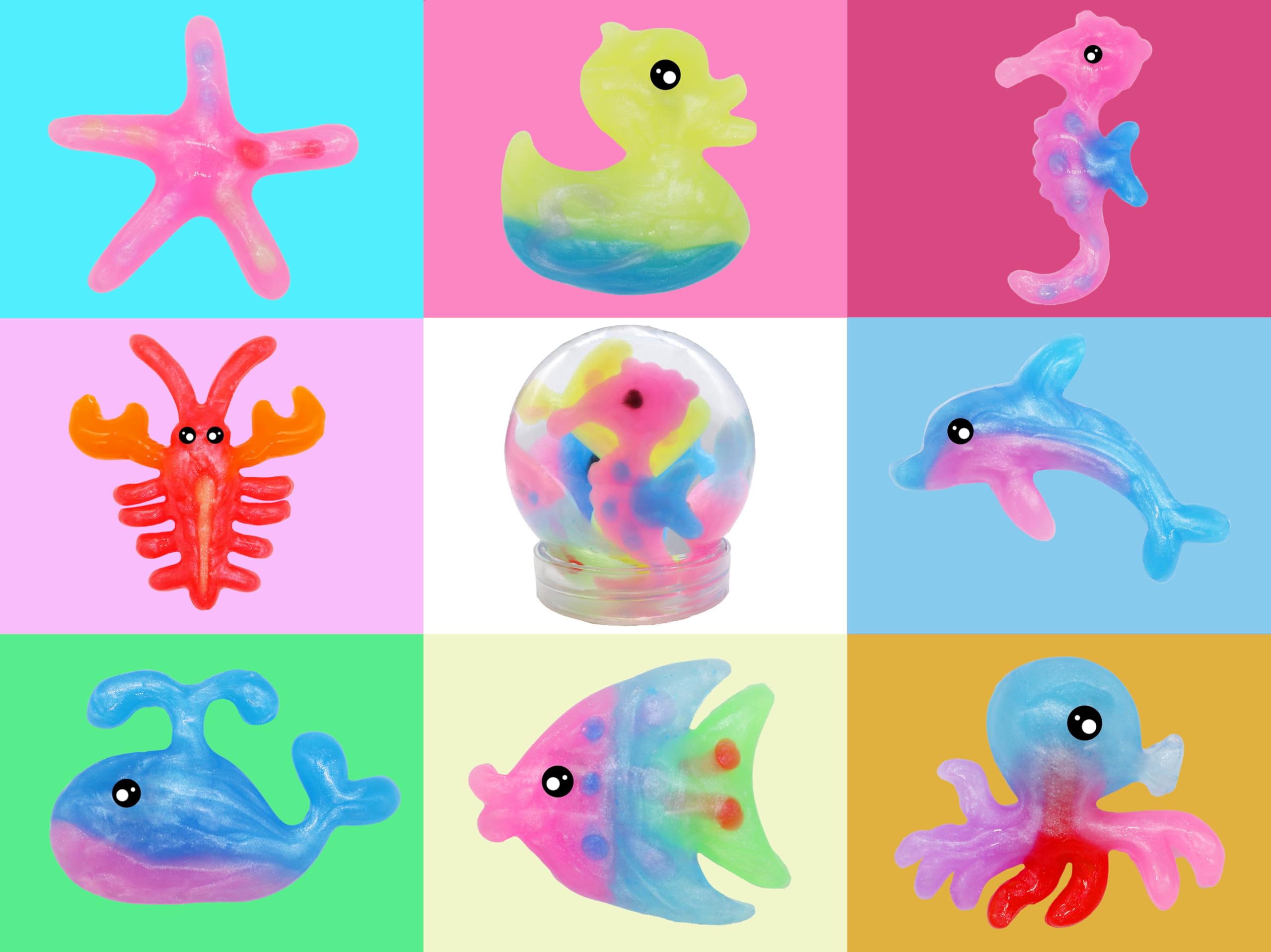UNGLINGA Magic Water Elf Toy Kit – 18 Botellas De Gel De Colores, Crea Elfos De Agua Y Animales, Manualidades Para Niños 5+