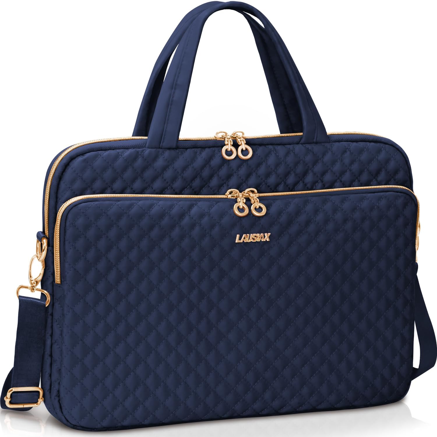 Laptop Bag Case 15.6 16 inch for Women Men Laptop Sleeve Briefcase Compatible with HP Envy Pavilion, Dell XPS Inspiron, ASUS VivoBook, Acer, Surface, Messenger Shoulder Bag with Handle, Black