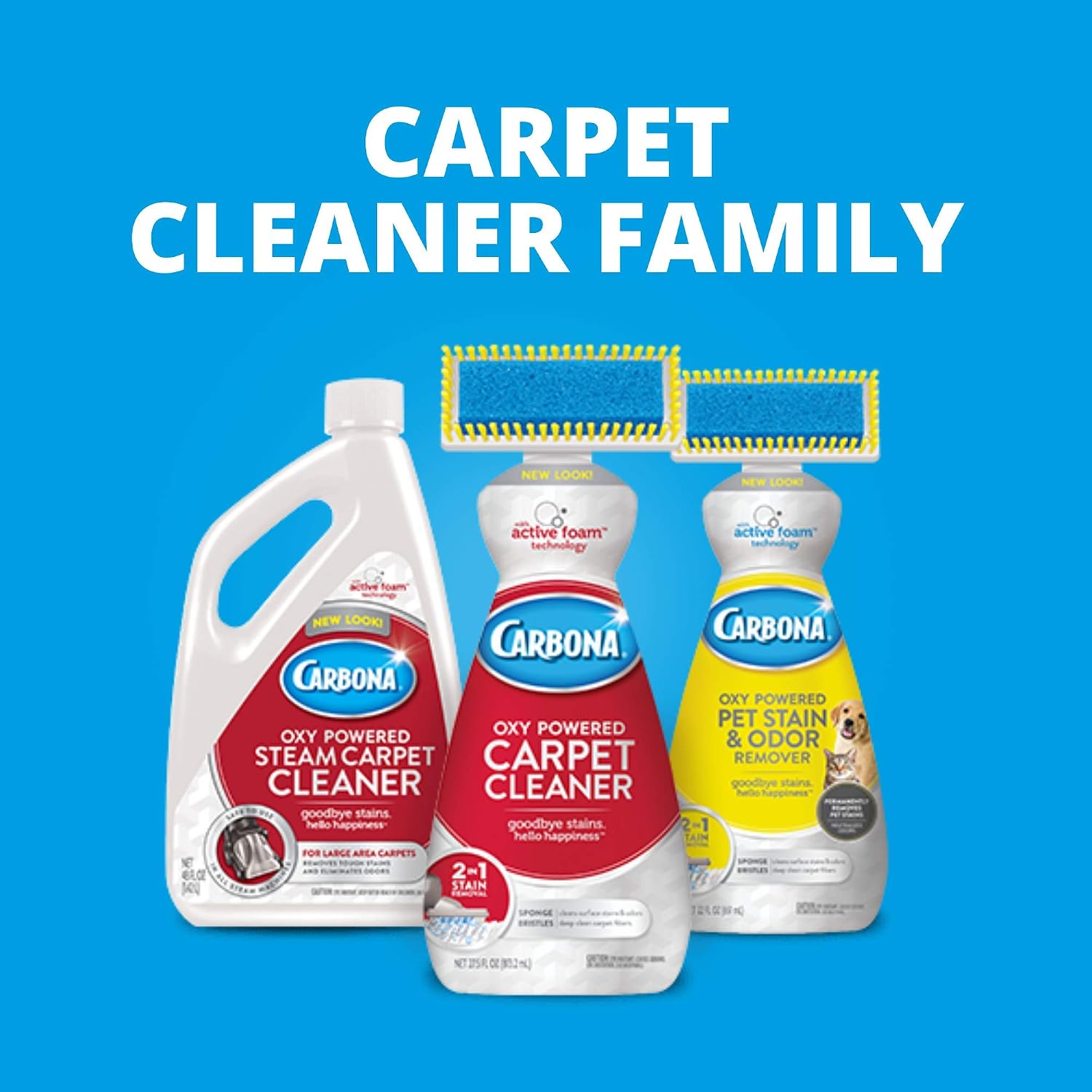 Carbona® Oxy-Powered Steam Carpet Cleaner | Professional Strength Deep Clean Solution | Stain & Odor Fighting Solution | 48 Fl Oz