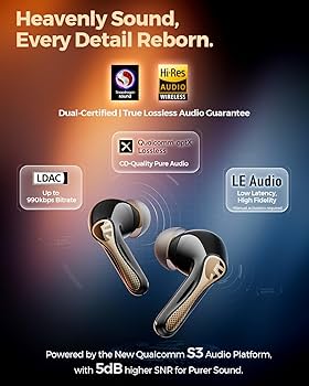 Amazon.com: SoundPEATS Air5 Pro+ Wireless Earbuds, xMEMS Warm