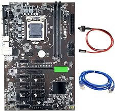 B250C BTC Mining-Motherboard mit RJ45-Netzwerkkabel + Switch-Kabel LGA1151 12XGraphics-Kartensteckplatz USB3.0 UnterstüTzt DDR4 RAM