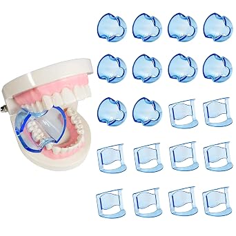 لدغة الأسنان كتل فتاحة الفم الشفة الشيك الشد الشد لمطعم الأسنان تبييض الأسنان الفم Widene الأسنان الأمامية والأسنان الخلفية نوعان 20 قطعة الأزرق