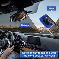 Vista 4 de Frienda Juego de 2 Herramientas Limpiadoras de Parabrisas para Interior del Coche, Varilla Limpiadora de Parabrisas Interior del Auto, Limpiador