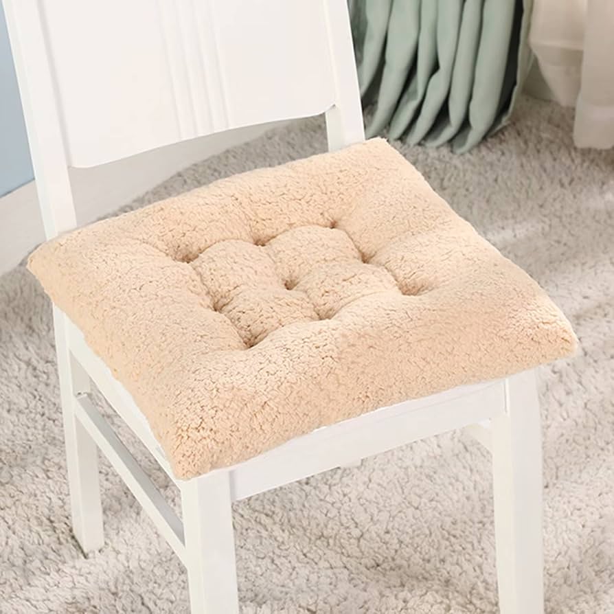 BUYUE Friendly Woven Fabric, cuscini magnetici da 14 x 14 pollici per sedie in metallo, set di 4 cuscinetti antiscivolo migliorati per sala da pranzo, cucina, caffetteria, sedie
