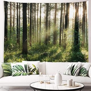 PROCIDA Forest Tree Tapestry Wall Hanging for Bedroom Living Room 60" W x 40" H