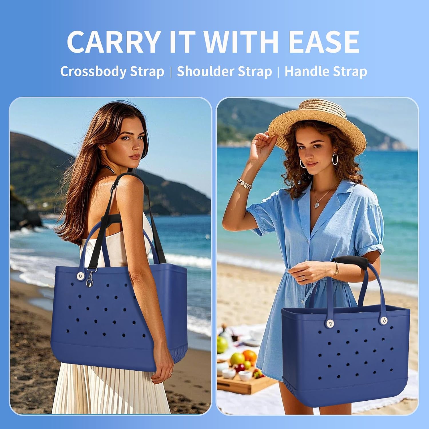 Shoulder Padded Strap and Handle Wrap Accessories for Bogg Bag image 3
