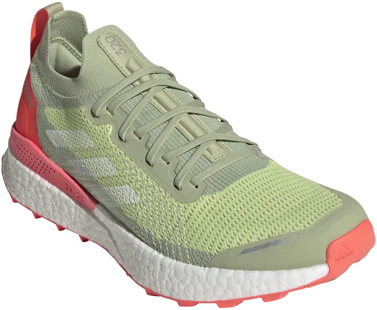 adidas Men's Terrex Two Ultra Trail Running Shoe, Pulse Lime/FTWR White/Almost Lime - 8