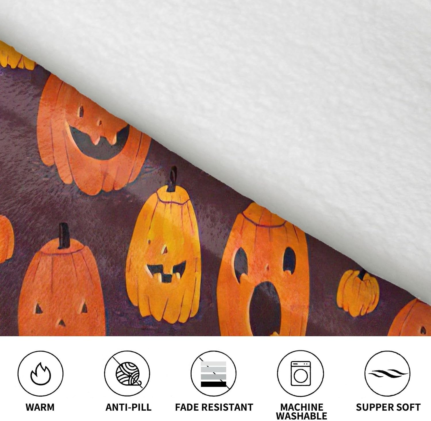 Halloween Pumpkin1print Oversized Hoodie Blanket, Super Soft Warm Comfortable Hoodie, Wearable Blanket Adult