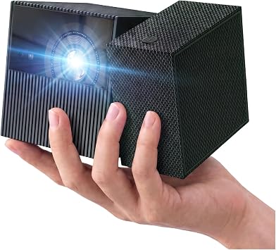 TCL PlayCube 1080P FHD DLP Projector, Portbale Projector Compatible with Google TV & Netflix, 750 ISO Lumens, 4K Supported, Built-in 66Wh Battery, Up to 150 Screen, Auto Focus & Keystone