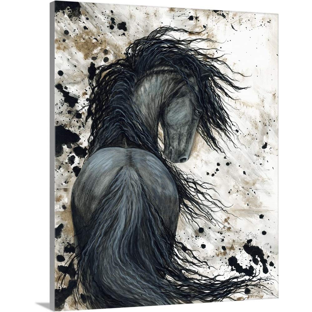 Amazon.co.jp: DreamWalker – フリージアンホースキャンバスウォール