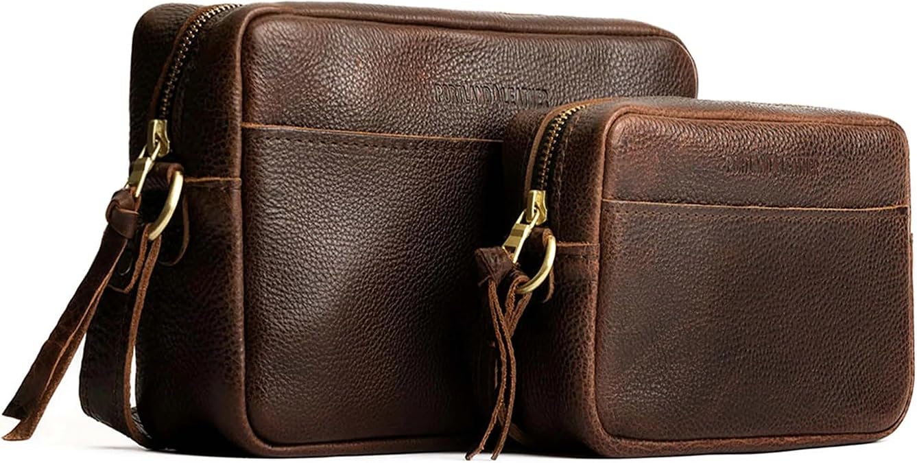 Portland Leather Goods Small Camera Bag Purse for Women Handmade from the Finest Full-Grain Hides
