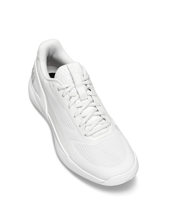 WILSON Rush Pro 5 Men's Tennis Shoe - White/White/White, Size 8 by WILSON - Image 7