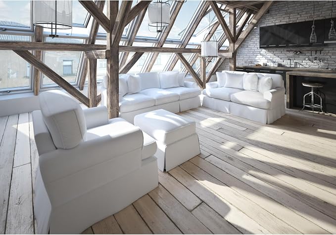 Sillón - Asiento tapizado con respaldo cómodo - Blanco miniatura 2