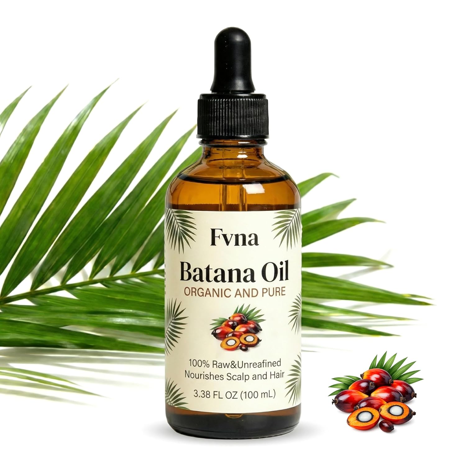 FVNA Batana Oil, Batana Oil for Moisturizing Hair and Scalp, Smoothing Hair for Woemen, Non-Greasy Formula, Suitable for All Hair Types