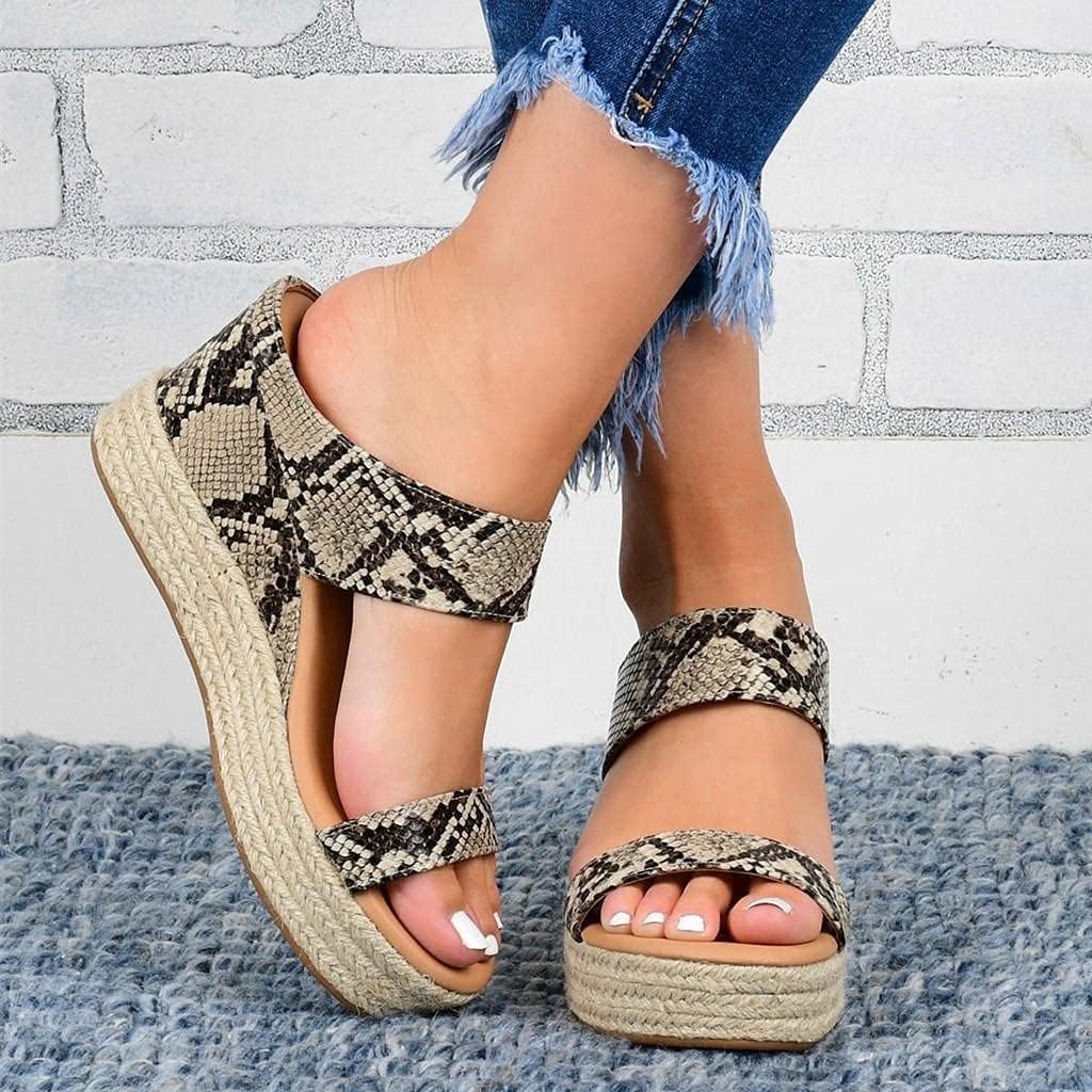 Sandalias Mujer Verano 2022 Plataforma Esparto con Cuña Casual  playa,Sandalias Mujer de Moda Estilo Romanas,Retro diseño,Zapatos Mujer  Verano, Zapatos de Talla Grande para Mujer Negro 36-43 : Amazon.es: Zapatos  y complementos