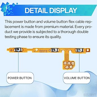 for Samsung Galaxy A42 5G A02 A32 Power Volume Button Replacement | Flexible Cable Side Button On Off Switch Control Flex Cable Connector Repair Parts for SM-A426U SM-A022F SM-A325F