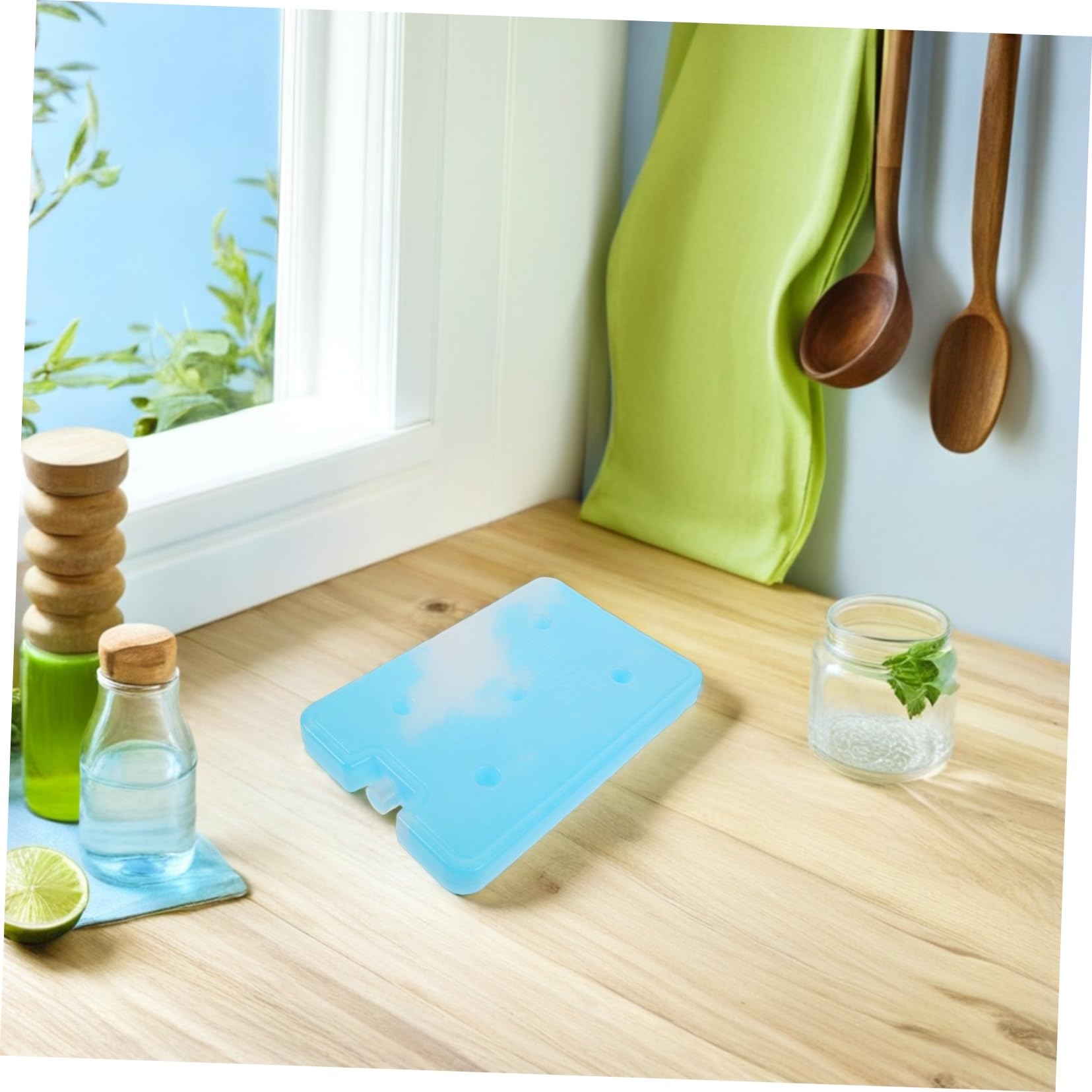 Unidades Bloques de Hielo Reutilizables Refrigerantes y Duraderos para Neveras Bolsas Isotérmicas Impermeables para Transportar Alimentos para Picnic y Camping