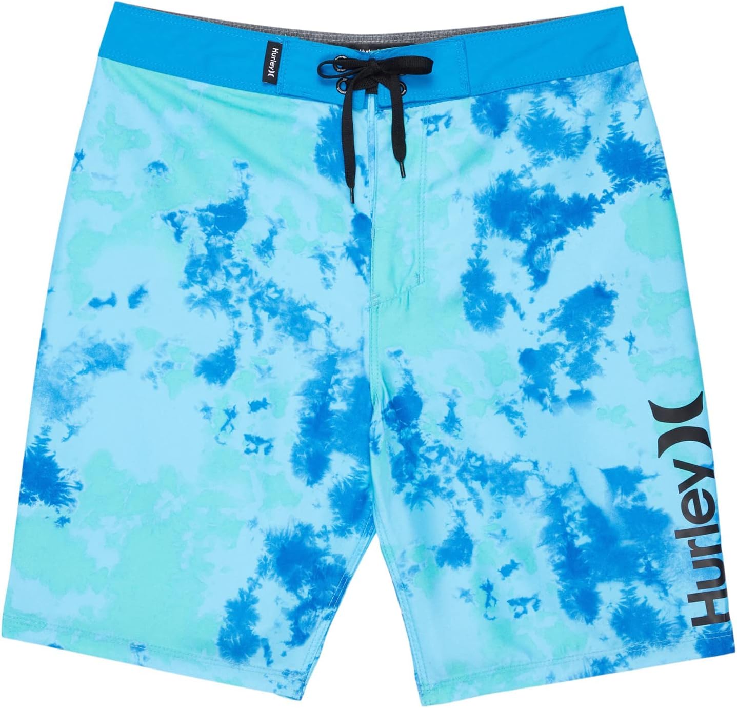 Hurley Boy's Tie-Dye Boardshorts (Big Kids) Blue Gaze 18 Big Kid