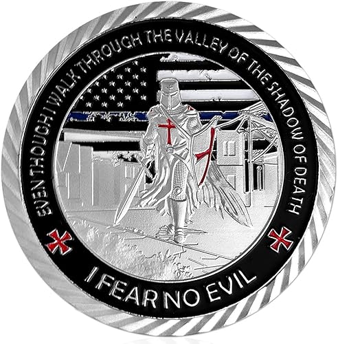 Miniatura 3 de Moneda de desafío para oficiales de policía, 5 unidades, línea azul, regalos para la aplicación de la ley