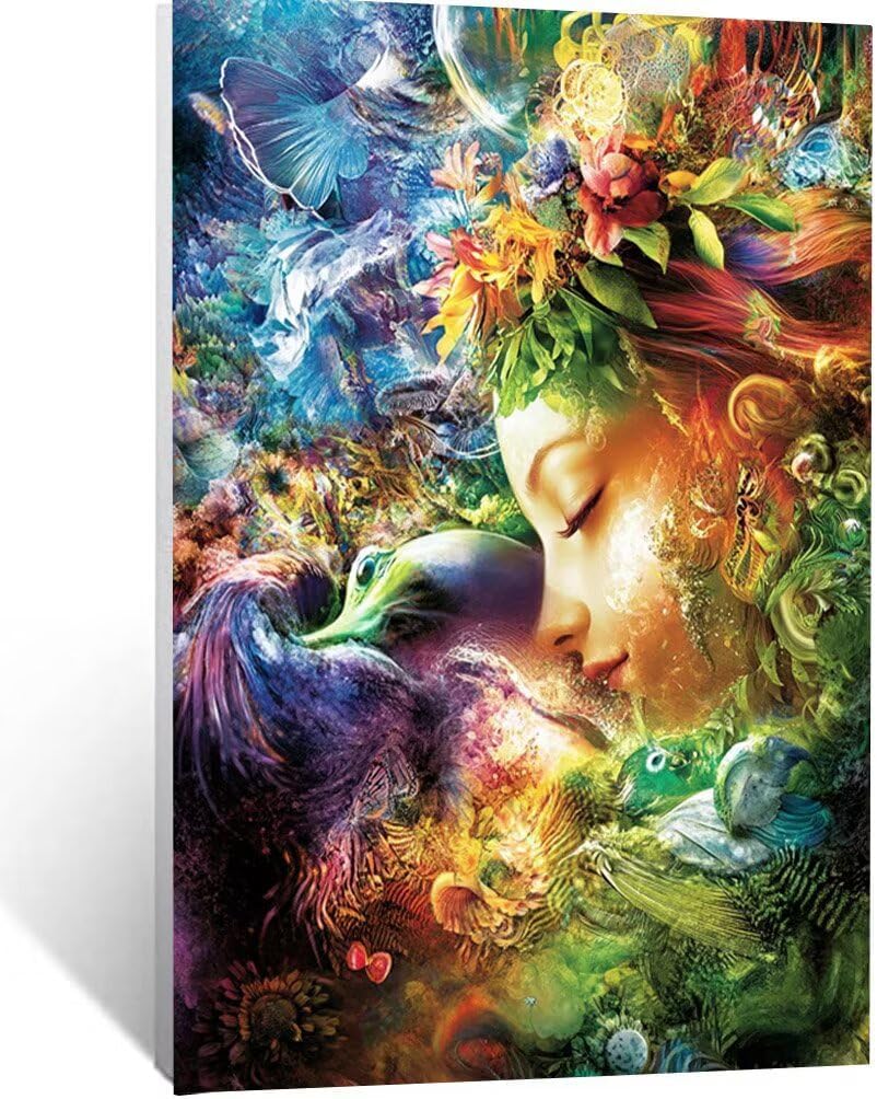 数字油絵 抽象的な ペイントバイナンバー 手芸キット 女性 DIY Paint by Numbers 100x150cm 数字でペイ