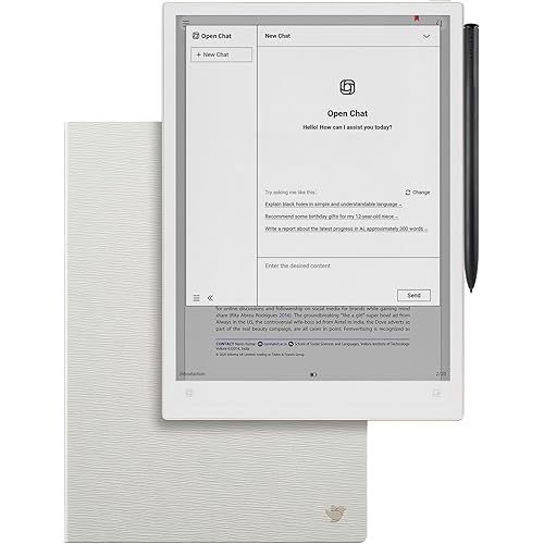 iFLYTEK AINOTE 2 Bundle with Sandy Protective Folio Case, Ultrathin 4.2mm Paper Tablet, 10.65" AI Note-Taking Tablet with Pen, 16-Language Transcription,Google Play Compatible