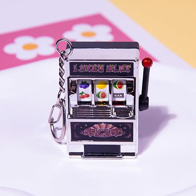 Foto 7 de 8 de Lodoot Llavero portátil con diseño de máquinas tragaperras de frutas