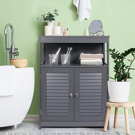 Grey Bathroom Storage Unit – Rispa