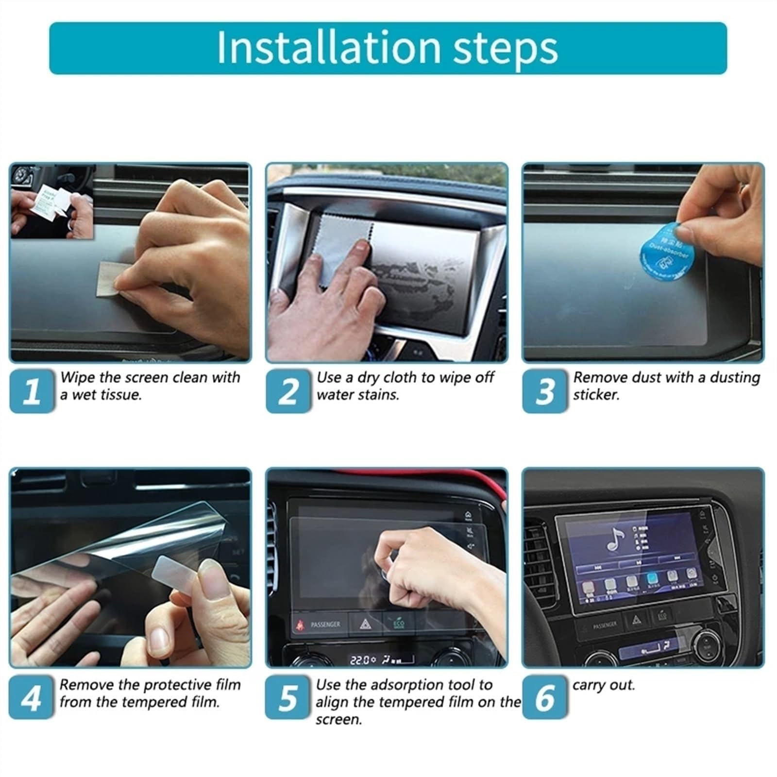 Film de Protection d'écran en Verre trempé pour GPS de Voiture Hyundai Tucson 2024 (12,3 Pouces).