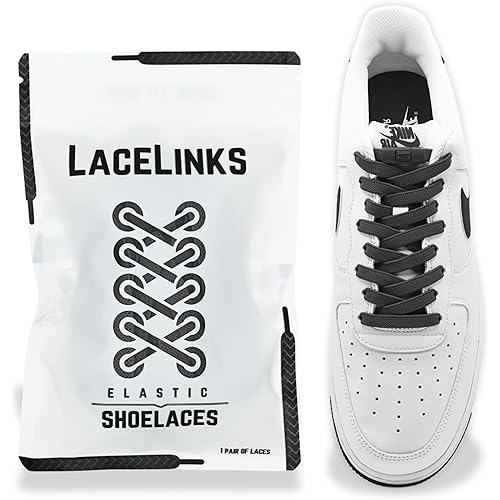 LaceLinks Elastic No Tie Shoe Laces – Quick Lock Stretchy Shoelaces for Adults & Kids, Sneakers, Running and Casual Shoes