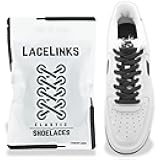 LaceLinks Elastic No Tie Shoe Laces – Quick Lock Stretchy Shoelaces for Adults & Kids, Sneakers, Running and Casual Shoes