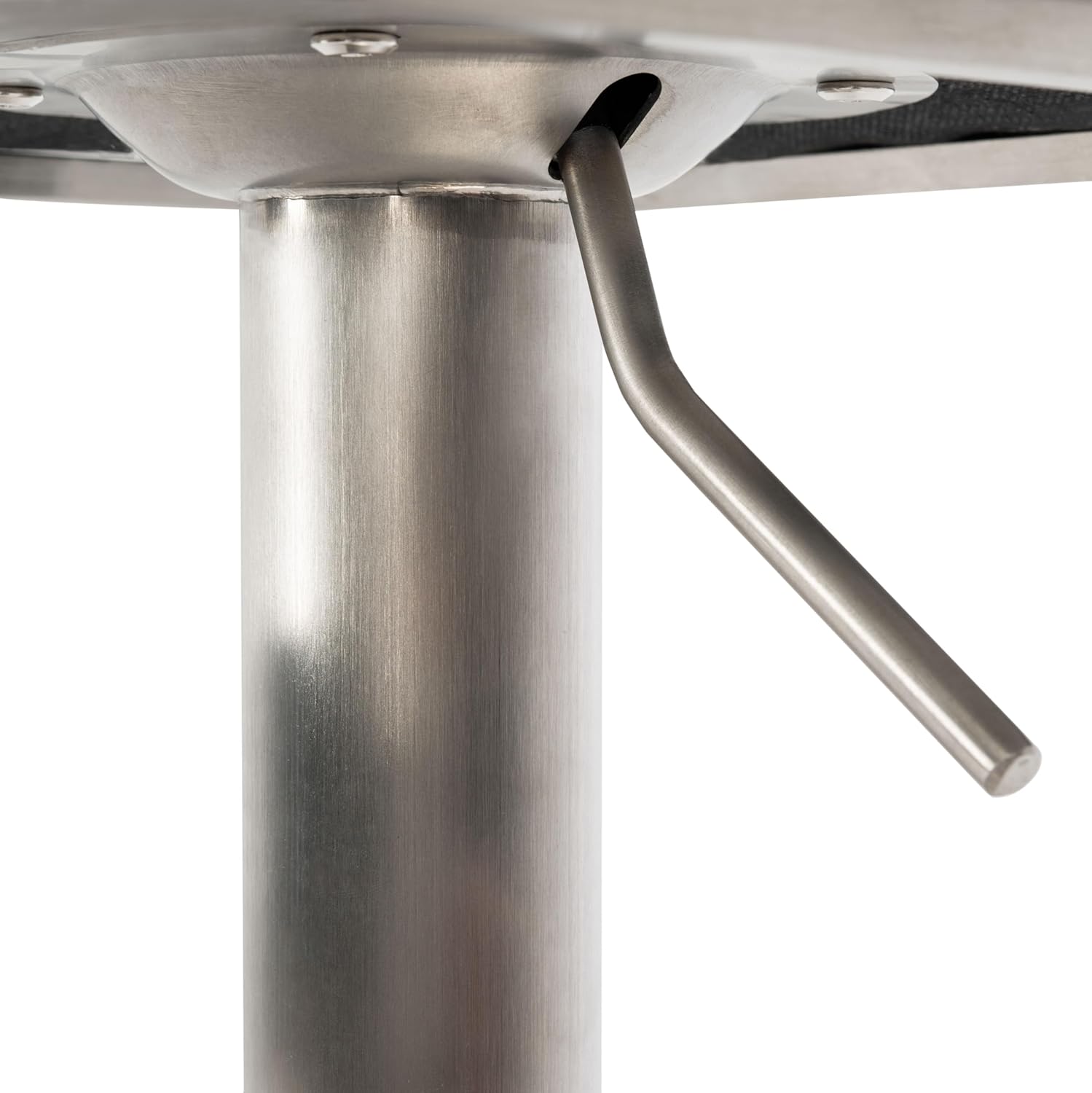 SAFAVIEH Home Collection Pierro Black Faux Leather/Gold Adjustable Gas Lift Bar Stool