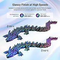 Vista 4 de FLASHFORGE Filamento PLA de seda tricolor de 0.069 pulgadas, coextrusión rojo, azul, verde, arco iris de triple color, 2.2 lbs, filamento