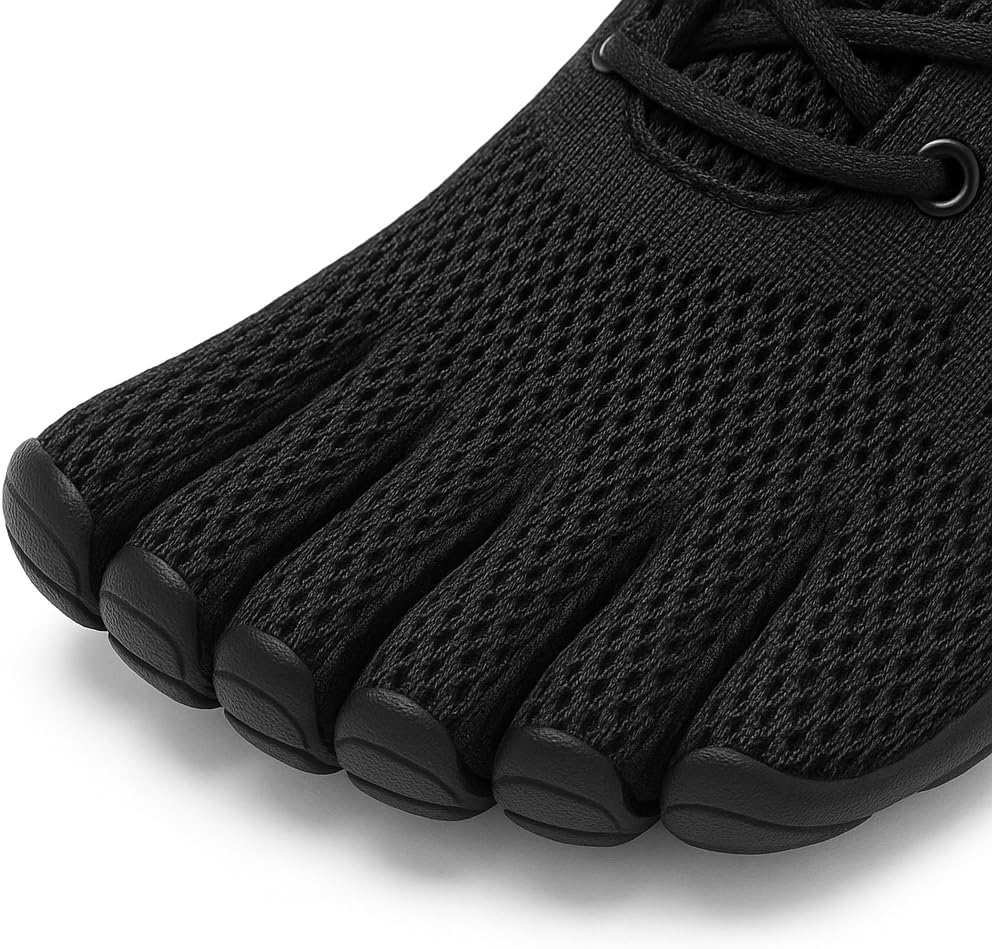 Five-Toe Barefoot Shoes for Men & Women – Minimalist Zero-Drop Sneakers for Running, Hiking, Yoga, Gym, Water Sports & Beach