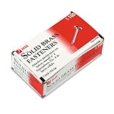 ACCO Brands Solid Brass Paper Fasteners, 1 Inch Capacity, 100 Fasteners per Box (A7071504) – view 3