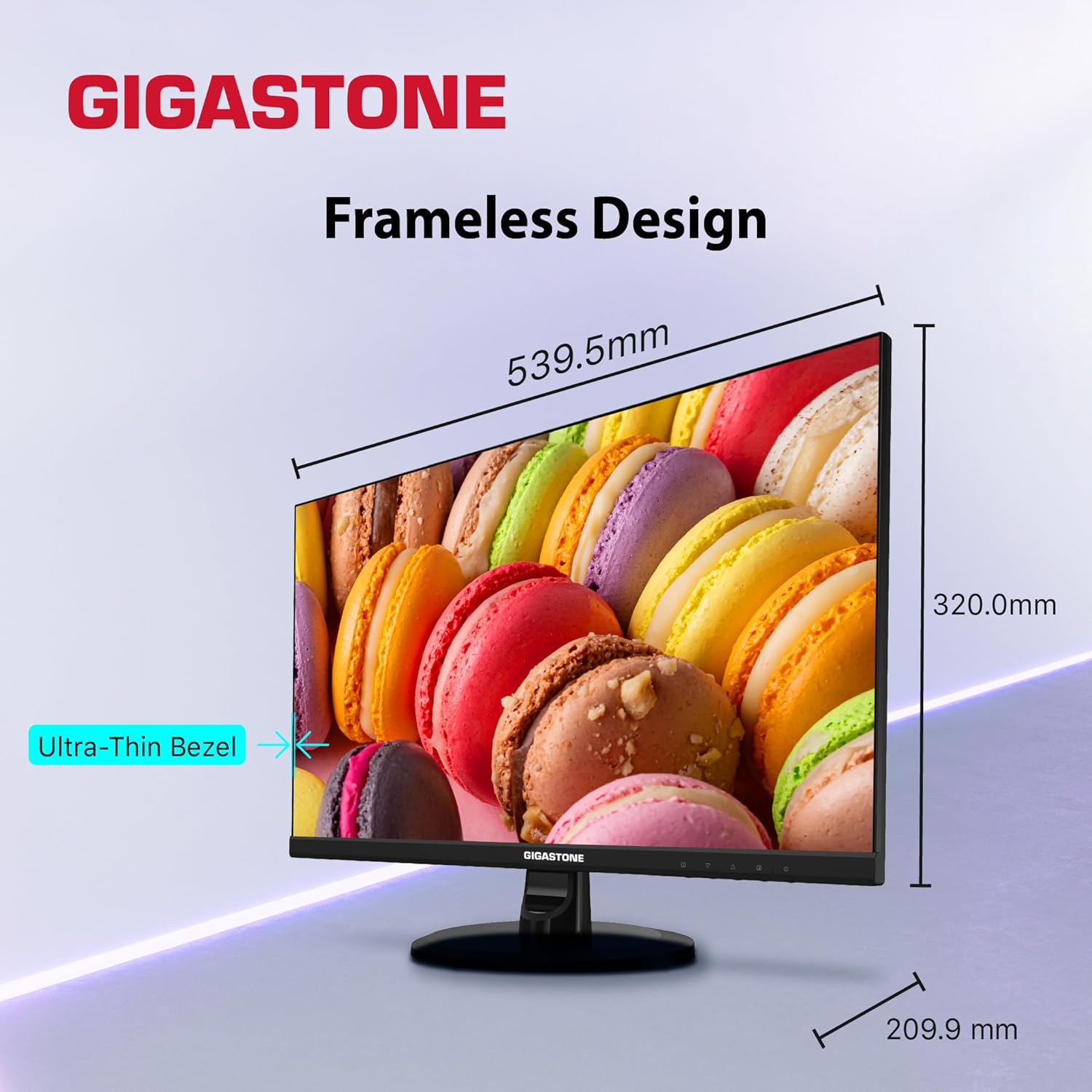Gigastone 24 inch IPS LED Back Light Monitor 2-Pack 75Hz FHD 1920 x 1080, 178° Wide View Frameless, Dual Monitor, 5ms, Built-in Speakers, Eye Care Technology, Ergonomic Tilt VESA Mount, HDMI VGA 24 inch Monitor 75Hz 2-Pack 24 inch Monitor image 8 of 8 B0BPYNQR18