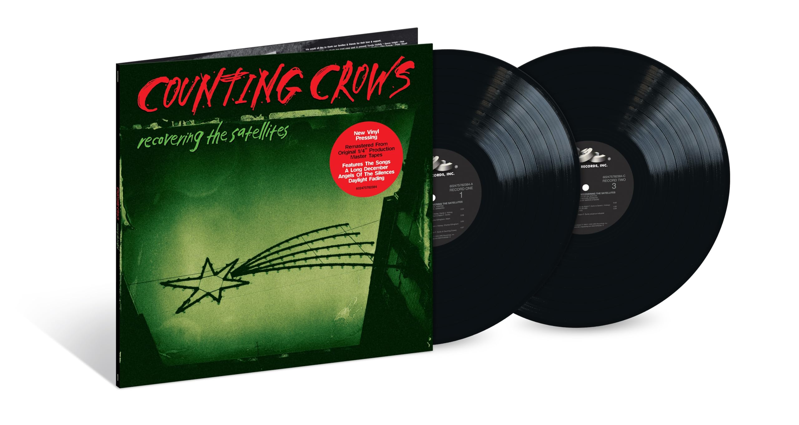 COUNTING CROWS - Recovering The Satellites (remastered) - Vinyl (gatefold 2xLP)
