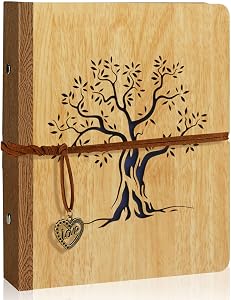 ZEEYUAN 4x6 Photo Album Small Holds 200 Pictures Life Tree 4x6 Family Photo Album,Grandma Gifts Mothers Day Gift for Mom Grandma Christmas Thanksgiving Gifts for Women