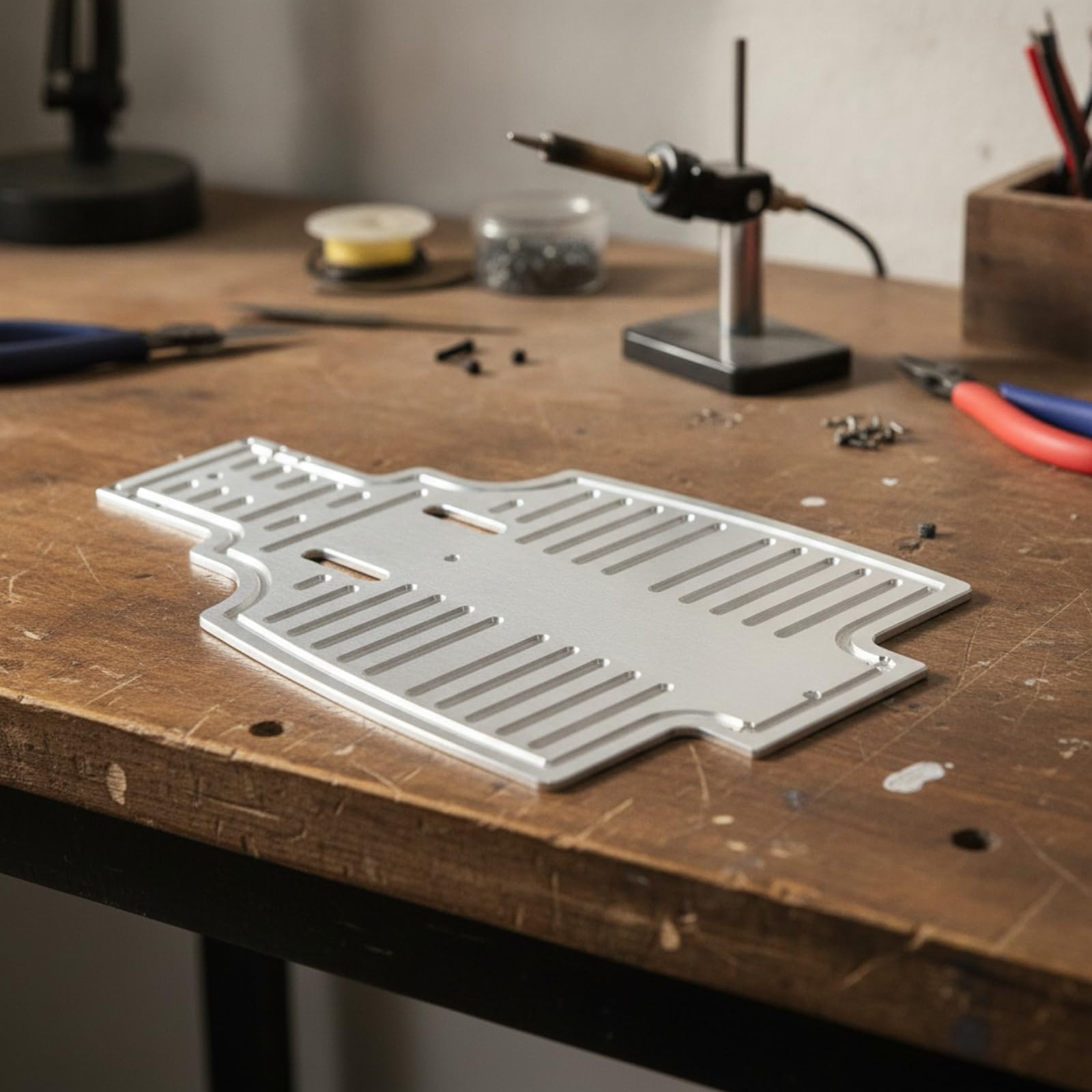 Alloy Chassis Vehicle RC Chassisplatte Fahrzeugboden Platte Rahmen Unterboden für RC Modell aus Aluminiumlegierung mit Leichter Bauweise Und Hoher