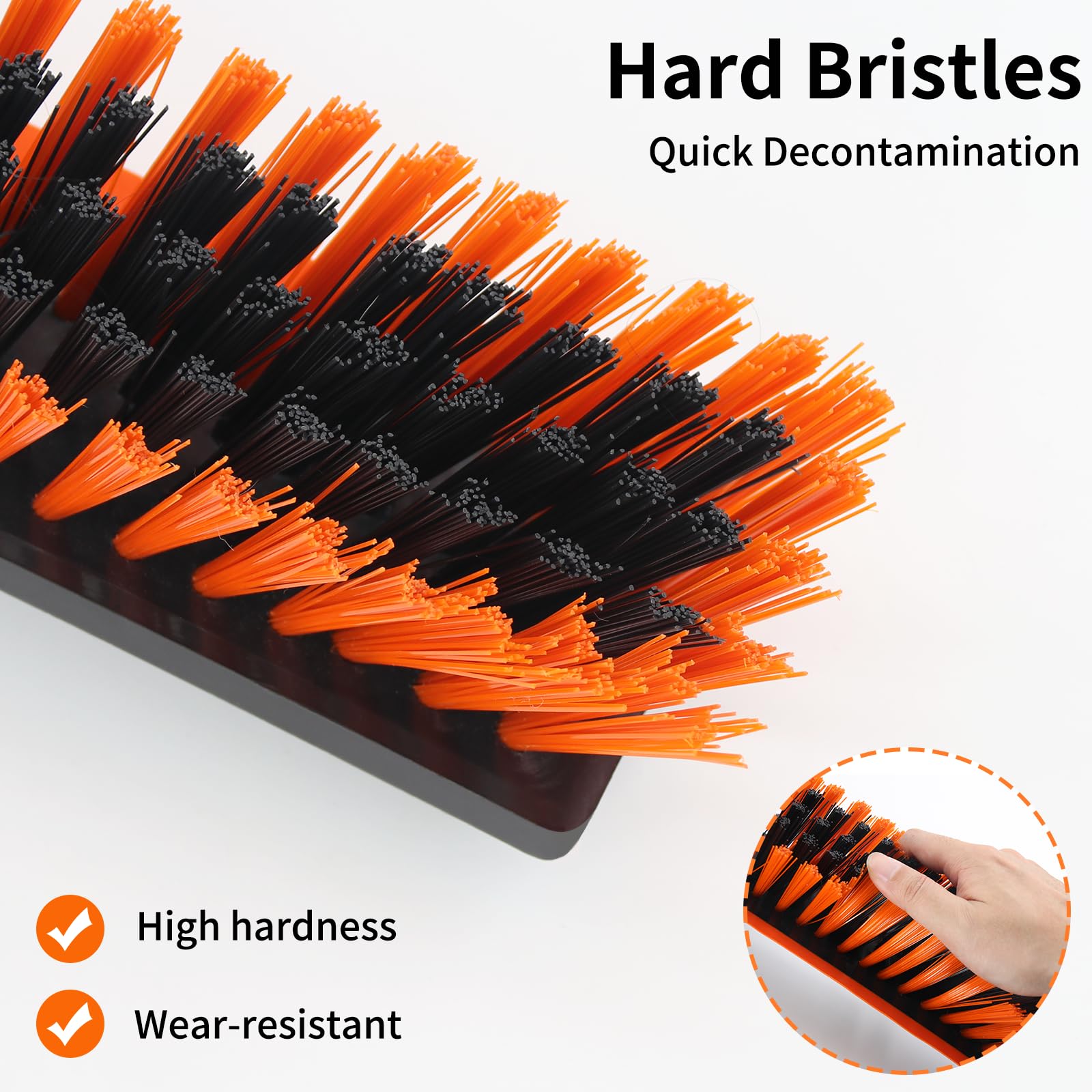Newthinking Garden Broom Outdoor Heavy Duty Yard Brush with 50cm Hard Bristles Large Stiff Sweeping Brush for Outdoor Cleaning Garden Yard Driveway - Image 2